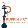 Puffin art shisha delivery logo